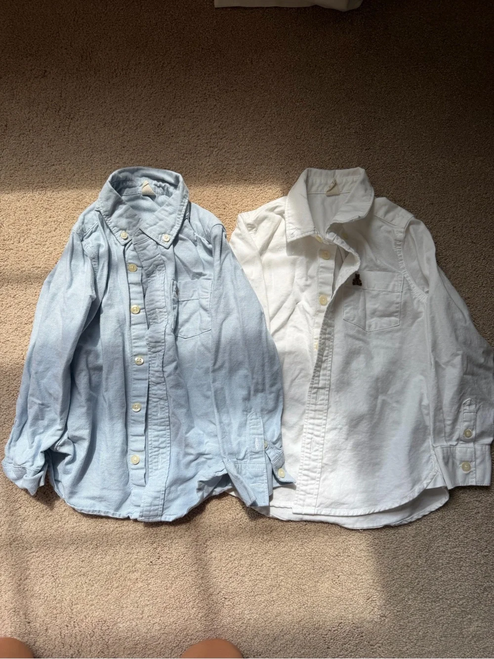 Two Organic Cotton Boys Oxford Shirts